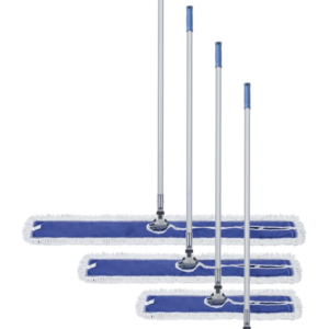 Balai à poussière avec manche 60 cm bleu