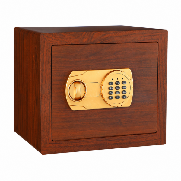 Coffrefort 30x38x30cm effet bois
