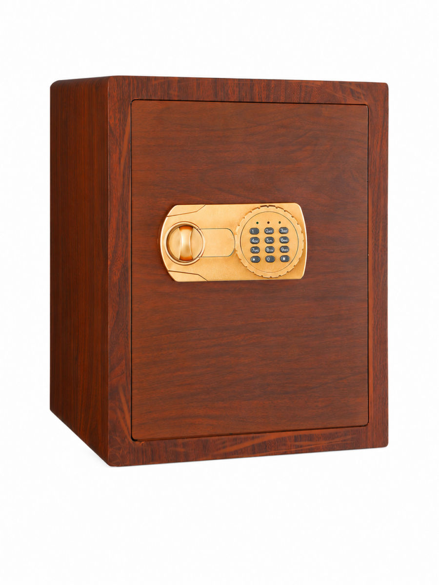 Coffre-fort 50x35x31cm effet bois