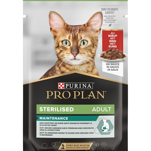 Pâte sterilised cat gig beef 26x85g