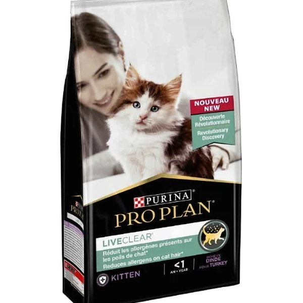Croquette chaton live clear kitten à la dinde1,4kg