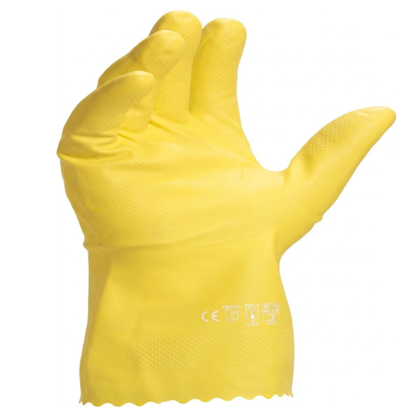 Gant de ménage jaune