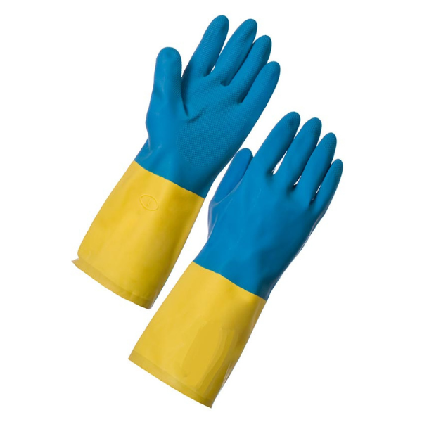 Gant de ménage bicolore