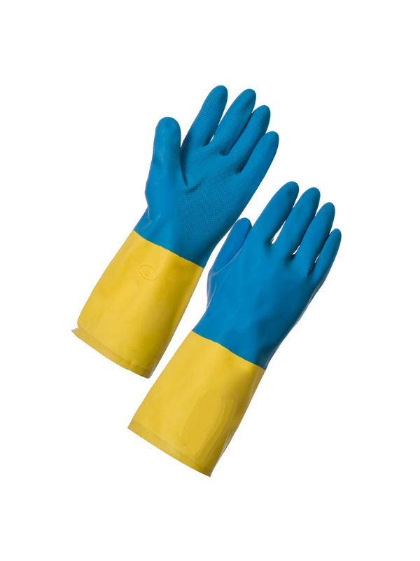 984369 Gant de ménage bicolore – Image 1
