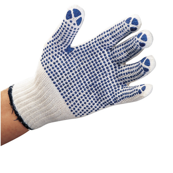Gant en coton picoté