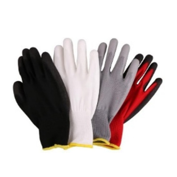 Gant PU pour manipulation fine gris