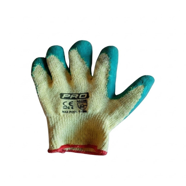 Gant en coton latex jardin jaune