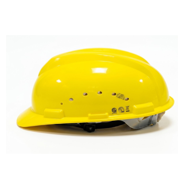Casque de chantier basique jaune
