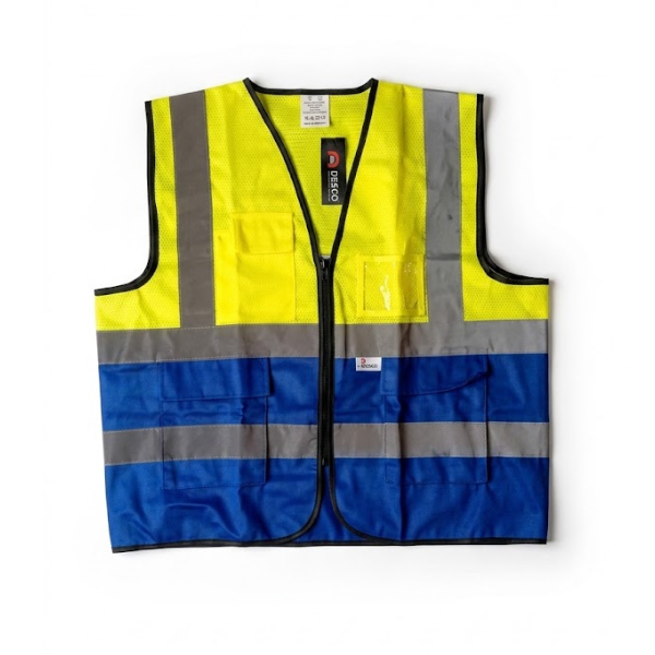 Gilet 3M jaune/bleu nuit