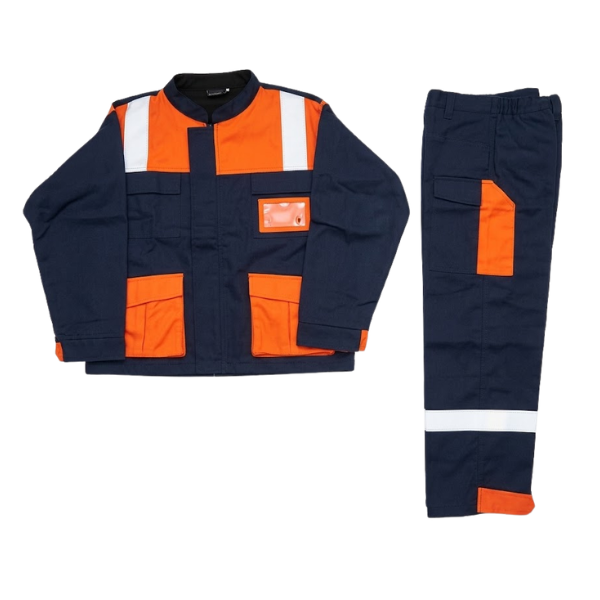 Vestepantalon Premium bicolore gris/orange tailleL