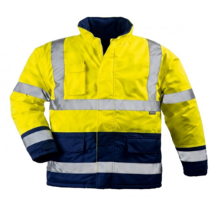 Parka bicolore jaune/bleu tailleL