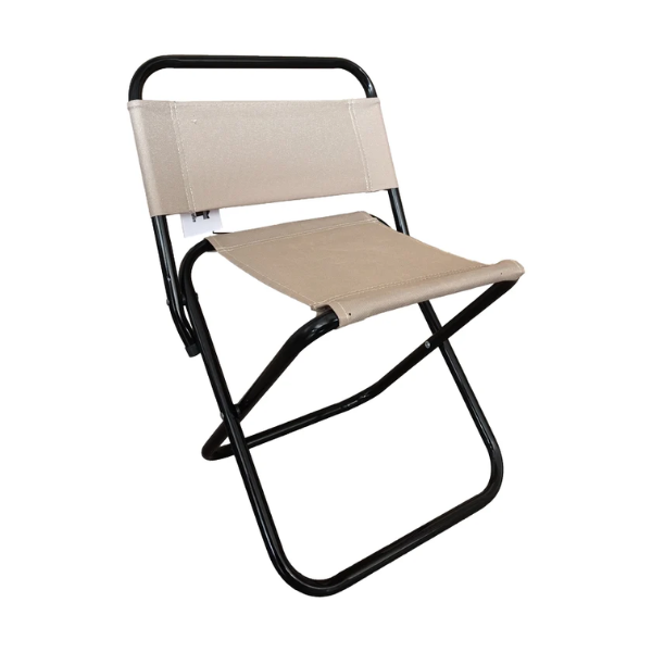 chaise de camping pliante en acier 600D taupe