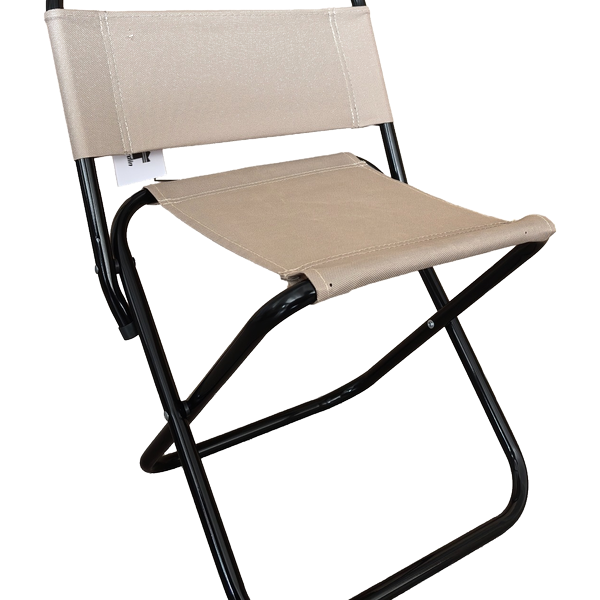 chaise de camping pliante en acier 600D taupe