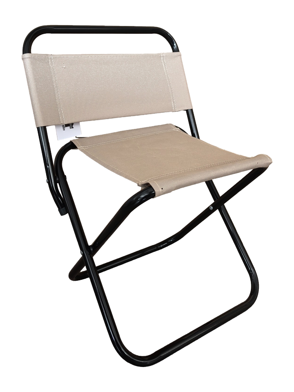 chaise de camping pliante en acier 600D taupe