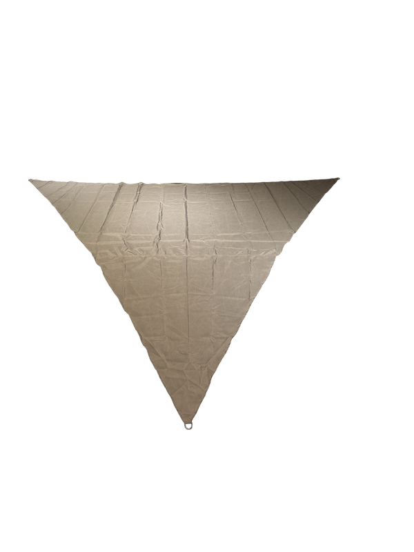988103 Toile d’ombrage 3,6 x 3,6 x 3,6 m 160 g en polyester taupe – Image 1