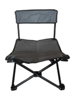 Chaise de camping pliante en acier 600D gris – Image 2