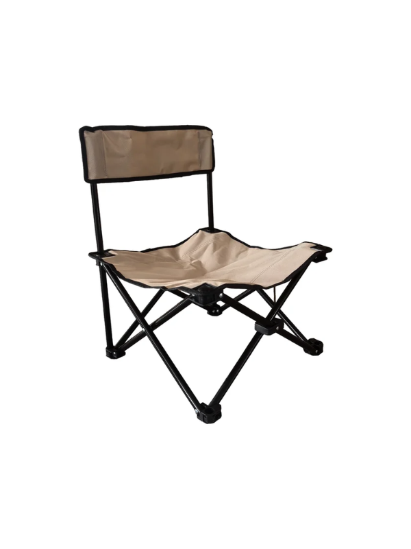 Chaise de camping pliante en acier 600D taupe