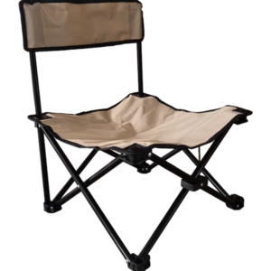 Chaise de camping pliante en acier 600D taupe