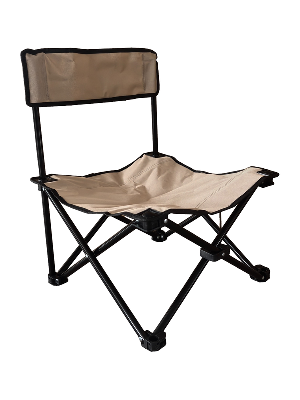 Chaise de camping pliante en acier 600D taupe