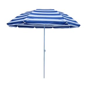 Parasol de plage ø180 x h190 cm 170T en polyester bleu