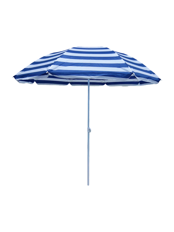 988111 Parasol de plage ø180 x h190 cm 170T en polyester bleu – Image 1