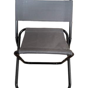 Chaise de camping pliante en acier 600D gris