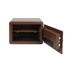 Coffre fort electronique 25x35x25 cm marron