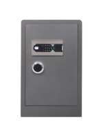 Coffre-fort biometrique 80x48x40cm gris – Image 2