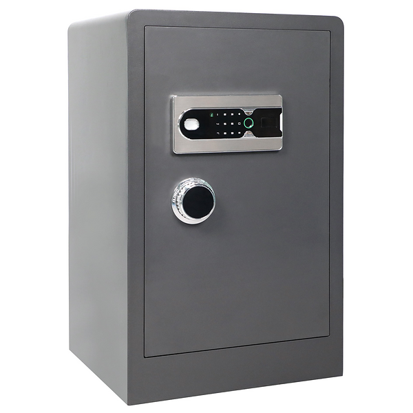 Coffrefort biometrique 80x48x40cm gris