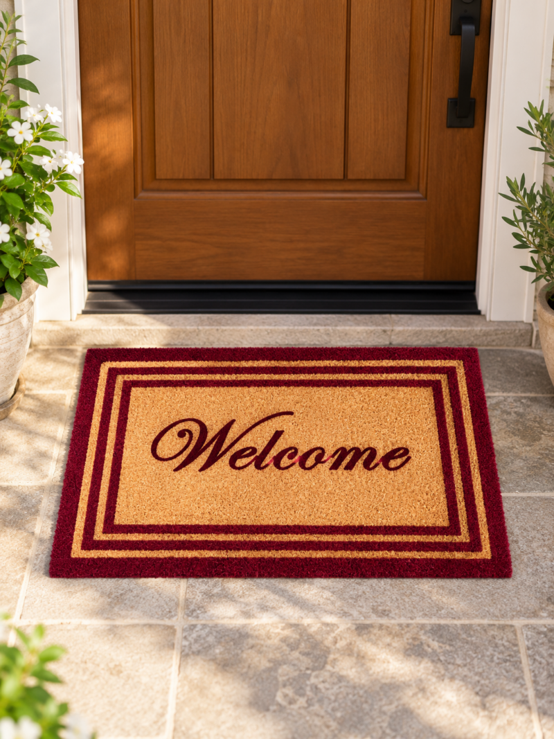 754268 Tapis brosse welcome rosso 40x60cm – Image 1