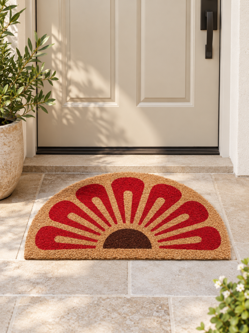 Tapis brosse semi luna flower – Image 1