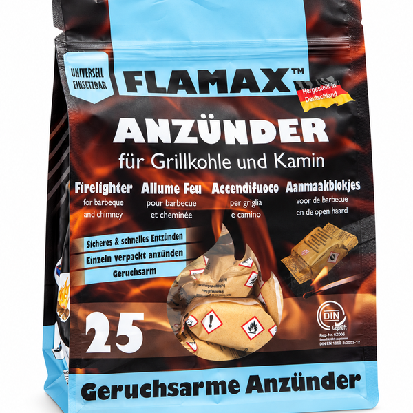Flamax allume feu 25 cubes emballe a l'unite