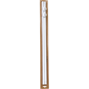 Barre de douche blanche extensible 75-215 cm