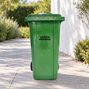Poubelle à roulettes 240l 73,5x58,5x105,5cm verte