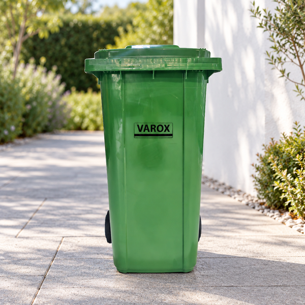 Poubelle à roulettes 240l 73,5x58,5x105,5cm verte