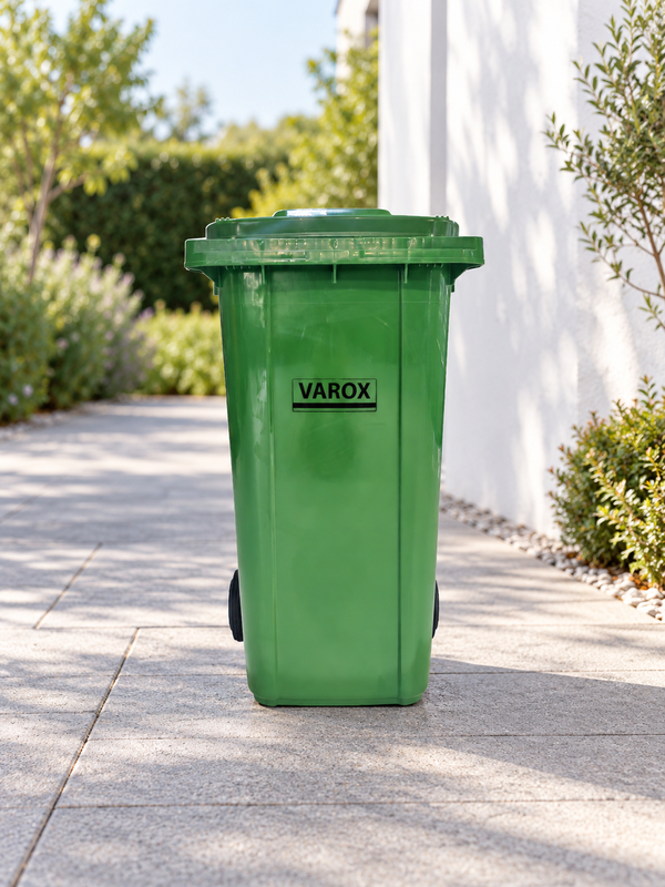 Poubelle à roulettes 240l 73,5x58,5x105,5cm verte
