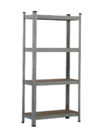 Étagère en métal galvanisé 4 niveaux plateaux en MDF 70 kg 140 X 70 X 30 cm