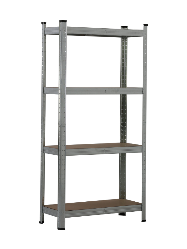Étagère en métal galvanisé 4 niveaux plateaux en MDF 70 kg 140 X 70 X 30 cm