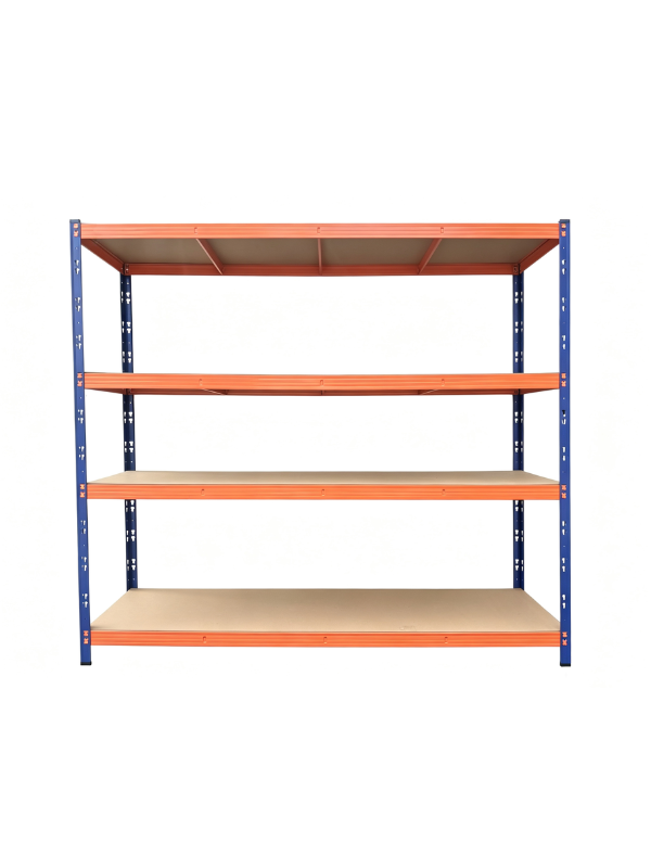 989215 Étagère à charge lourde 4 niveaux 300 kg 180 X 200 X 50 cm – Image 1