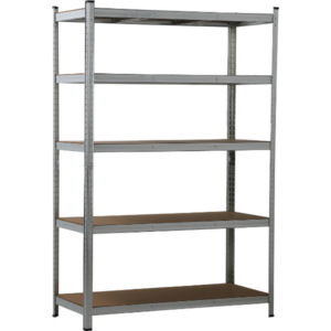 Étagère en métal galvanisé 5 niveaux plateaux en MDF 175 kg 180 X 120 X 40 cm