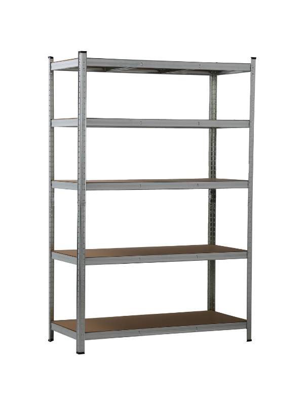 Étagère en métal galvanisé 5 niveaux plateaux en MDF 175 kg 180 X 120 X 40 cm