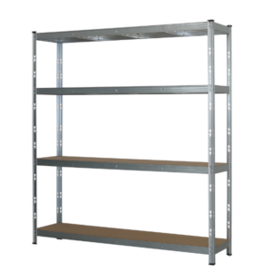 Étagère en métal galvanisé 4 niveaux plateaux en MDF 300 kg 180 X 180 X 50 cm
