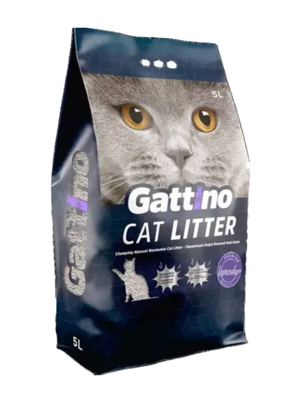 989474 Litière gattino pour chat parfumée lavande 5l – Image 1