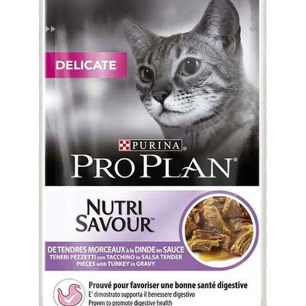 Sachet pour chat proplan Delicate à la dinde 85 g