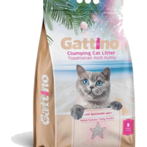 Litière gattino kitten pour chat parfumée Baby Powder 5l