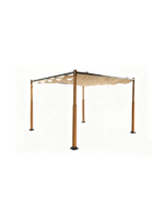 Pergola structure naturel couleur taupe 3 X 3 X2.52 M – Image 2