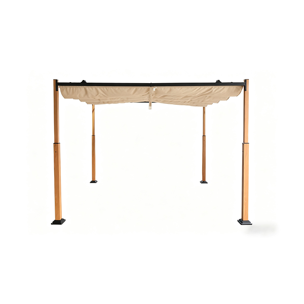 Pergola structure naturel couleur taupe 3 X 3 X2.52 M