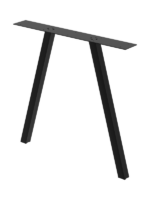 2 jeux de pieds métalliques "aria" noirs – Image 2