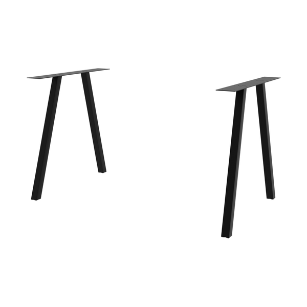 2 jeux de pieds métalliques "aria" noirs