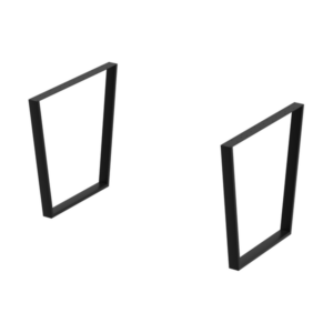 2 jeux de pieds métalliques "georgia " noirs
